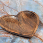 BI-WS4   Wooden Heart Bowl - Image 2