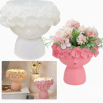 BI-JM56   Girl Flower Pot Silicone Mold