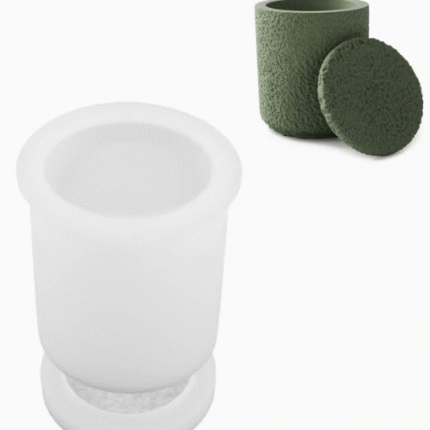 BI-JM3   Round Candle Concrete Silicone Mold