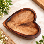 BI-WS4   Wooden Heart Bowl