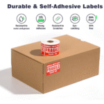 BI-TL39  Fragile Handle with Care Label Roll - Image 2