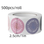 BI-TL42   Thank You Stickers Roll (500 pieces/Roll)