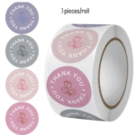 BI-TL42   Thank You Stickers Roll (500 pieces/Roll) - Image 2