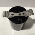 BI-TL35  each piece, Metal candle wick holder