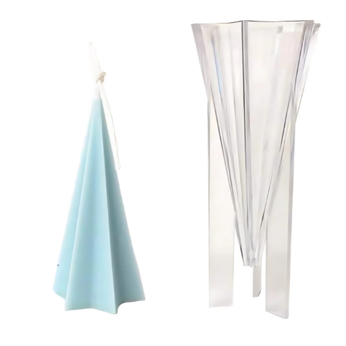 Taper candle mold BI-PCM11 Star Pyramid Shape Polycarbonate Mold - Image 1