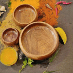 BI-WS1   Round wooden bowl