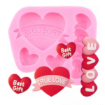 BI-397   Heart and Love Silicone Mold