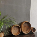 BI-WS1   Round wooden bowl - Image 2