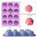 BI-396  Silicone Flower Shape Mold - Image 2