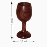 BI-WS12   Wine Wooden Glass Trinket Holder - Image 2