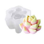 BI-212   Lotus Flower Shaped Silicone Candle Mold