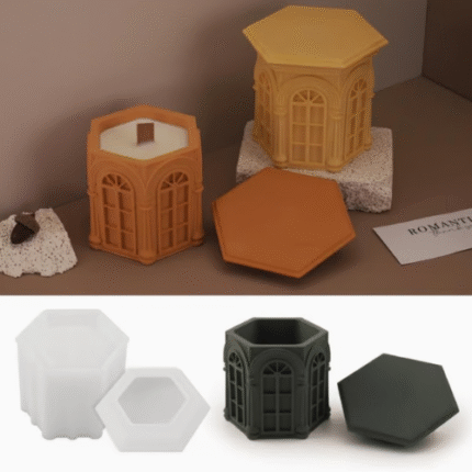 BI-JM85   Hexagonal Candle Jar Mold