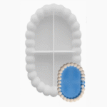 BI-JM87   Oval Bubble Tray Silicone Mold