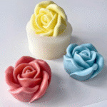 BI-251   Rose Flower Shape Candle Making Mold