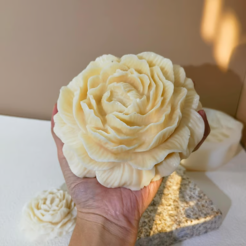 Untitled design - 2025-09-04T151648.134 BI-230 Big Peony Rose Shaped Silicone Mold - Image 1