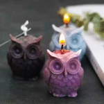 BI-141  8.5*9cm Owl-Shaped Candle Mold - Image 2