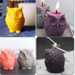 BI-141  8.5*9cm Owl-Shaped Candle Mold - Image 3