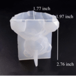 BI-127   Geometric Teddy Bear Candle Mold - Image 2