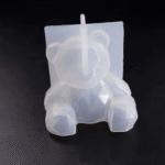 BI-127   Geometric Teddy Bear Candle Mold - Image 3