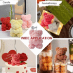 BI-120  Rose Teddy Bear Candle Mold - Image 2