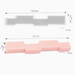BI-94   Square Shape Long Strip Candle Mold - Image 2