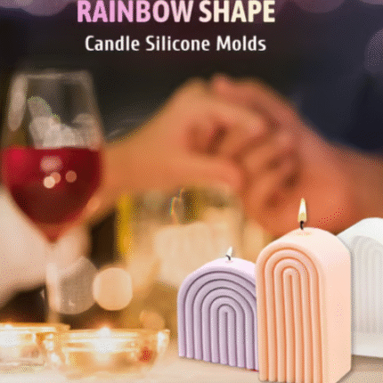 BI-67  Rainbow Shape Candle Silicone Molds