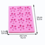 BI-11    12 Cavity Flower Fondant Mould Plum Cherry Blossom - Image 2