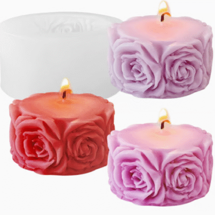 BI-191   Rose Shaped Scented Candle mold
