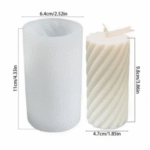 Spiral twist Pillar Candle Mold - Image 2