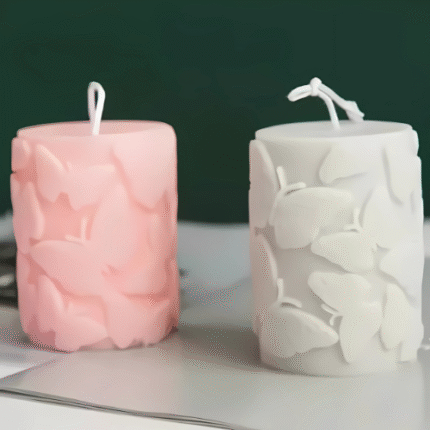 BI-25   Butterfly Design Candle Silicone Mold