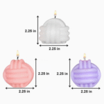 BI-43   Scented Thick Knot Candle Mold - Image 2