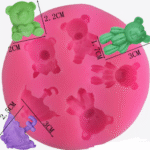 Umbrella Bear Shaped Silicone Mold - Image 2