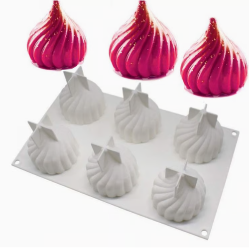 Untitled design - 2025-09-12T174804.009 BI-S4 6 Cavity Modak Silicone Mold - Image 1