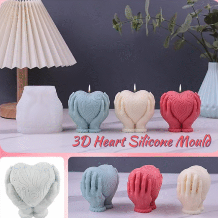 BI-214  3D Heart On hand Silicone Mould
