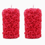 BI-53   Rose Pillar Candle Mold