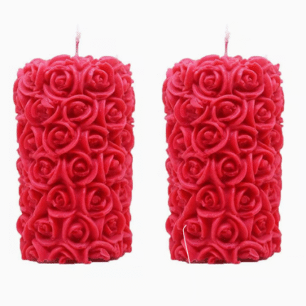 BI-53   Rose Pillar Candle Mold