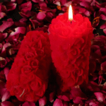 BI-53   Rose Pillar Candle Mold - Image 2
