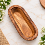 BI-WS15   Wooden Oval Bowl - Image 3