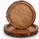 BI-WS14   Round Shape Wooden Tray