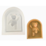 BI-146  Kick Bear Shape Silicone Mold