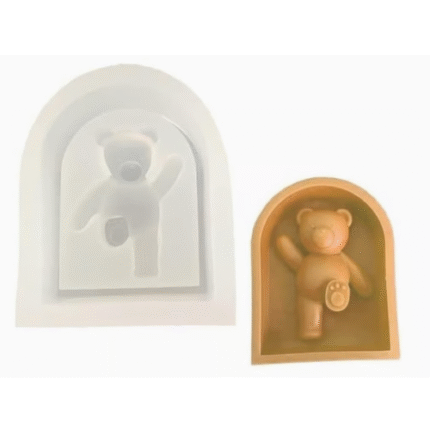 BI-146  Kick Bear Shape Silicone Mold