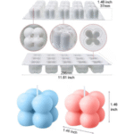 BI-219   15 cavity Bubble Candle Mold - Image 2