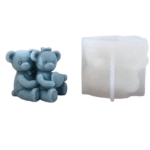 BI-275   Bear Candle Silicone Mold