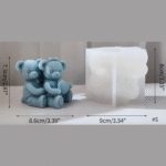 BI-275   Bear Candle Silicone Mold - Image 2