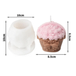 BI-269  Cupcake Shaped Candle Mold - Image 2