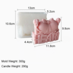 BI-272   Valentine Couple Heart Mold - Image 2