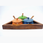BI-WS27  Triangle Wooden Bowl