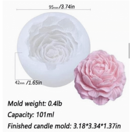 BI-61  Peony Flower Shape Silicone Mould