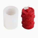 BI-260   Heart-Patterned Candle Silicone Mild