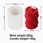BI-260   Heart-Patterned Candle Silicone Mild - Image 2